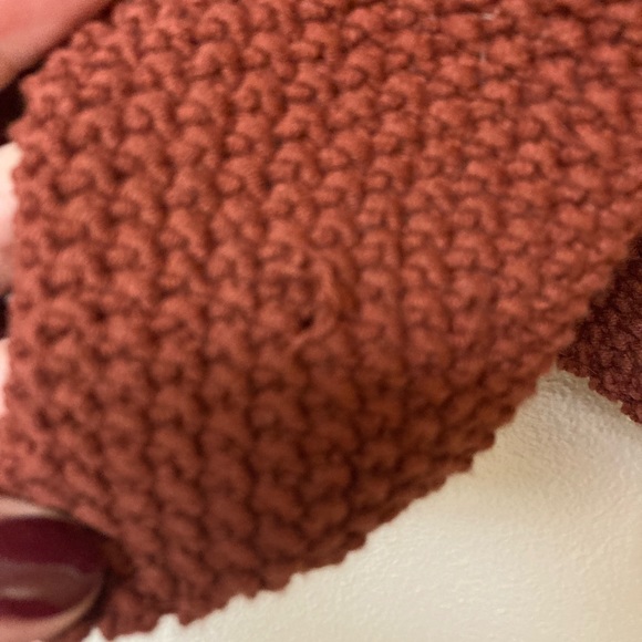 NWT Universal Thread Rust Ruffle Open Cardigan (L) - Picture 7 of 9